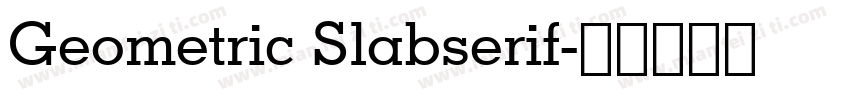 Geometric Slabserif字体转换